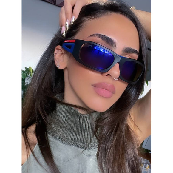 NEW Prada Sport PS02YS Sunglasses in Black - Picture 1 of 5